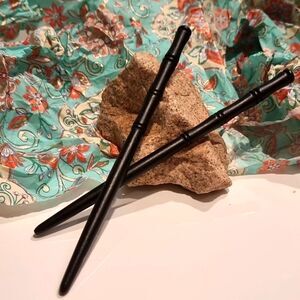 New ANTHRO Black bamboo hair sticks